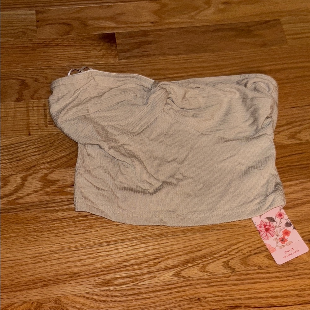 Women's Cream Tube Top
